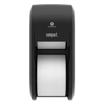 Georgia Pacific® Professional Compact Vertical 2-roll Coreless Tissue Dispenser, 14.06 X 6.69 X 8.19, Black freeshipping - TVN Wholesale